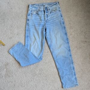 American Eagle Outfitters Light Wash Straight Leg Jeans